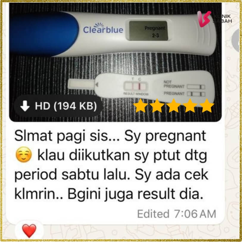 Berjaya pregnant