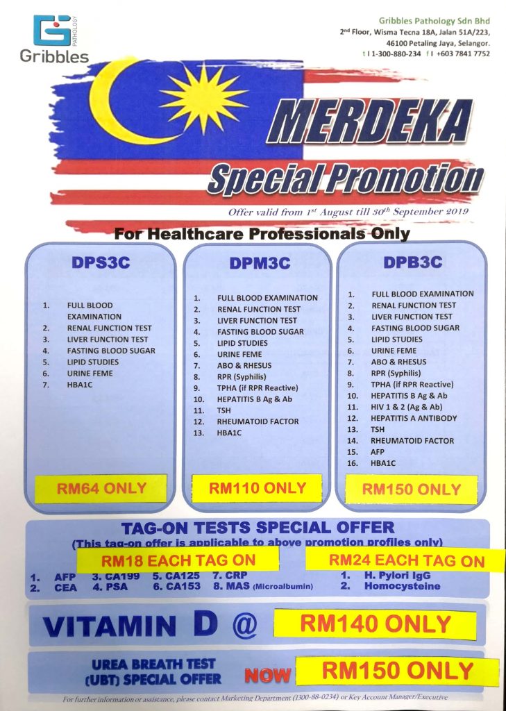 Pemeriksaan darah sempena hari kemerdekaan